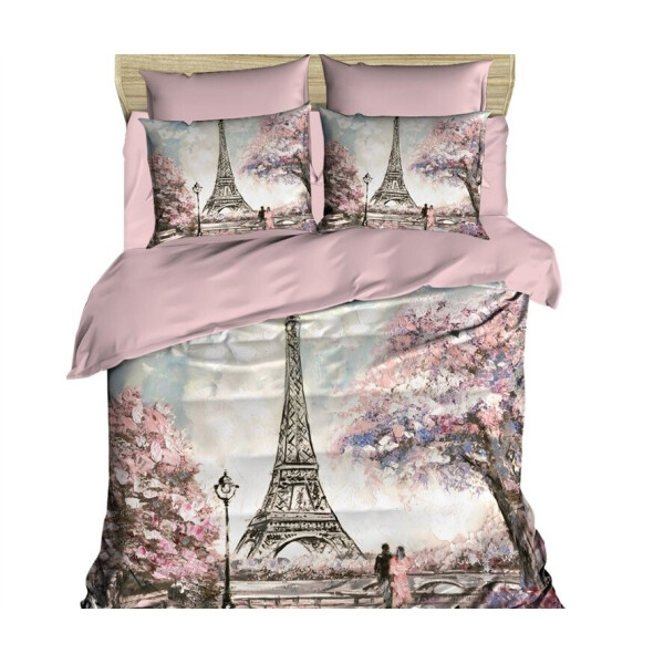 

Постельное белье LightHouse. 3D Paris Spring -Евро