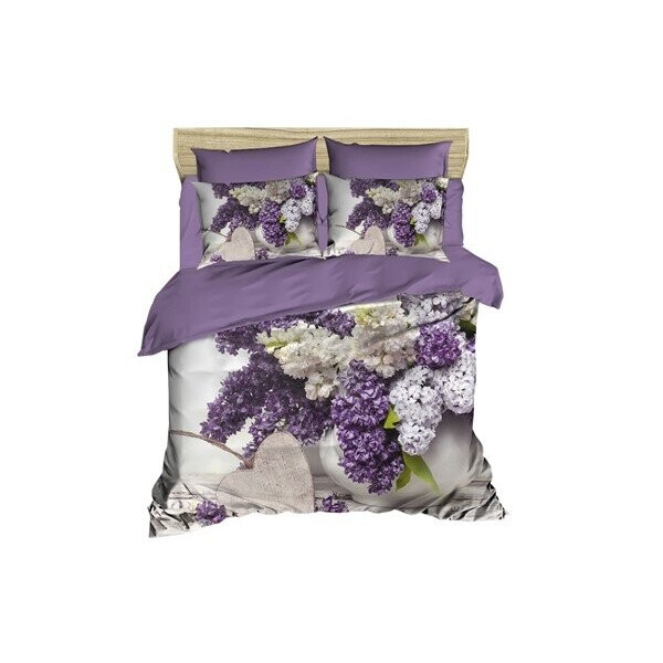 

Постельное белье LightHouse. 3D White Lilac -Евро