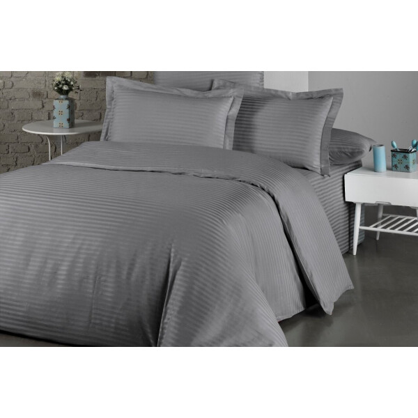 

Постельное белье LIGHTHOUSE. Exclusive Sateen STRIPE LUX антрацит-Евро
