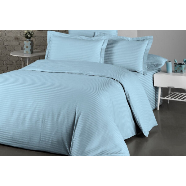 

Постельное белье LIGHTHOUSE. Exclusive Sateen STRIPE LUX мятное-Евро
