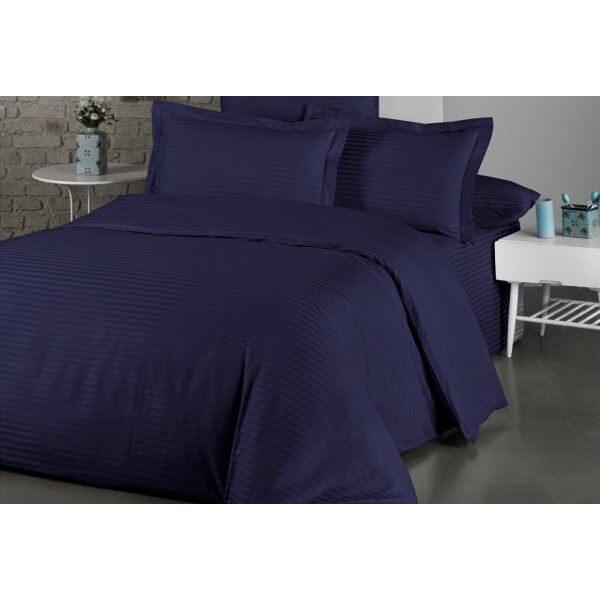 

Постельное белье LIGHTHOUSE. Exclusive Sateen STRIPE LUX синее роял-Евро