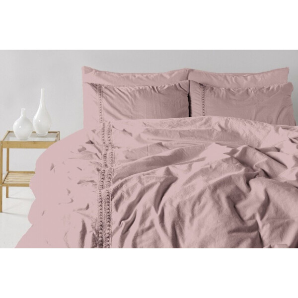 

Постельное белье Limasso. Tissue Lace Palemauve с кружевом-Евро
