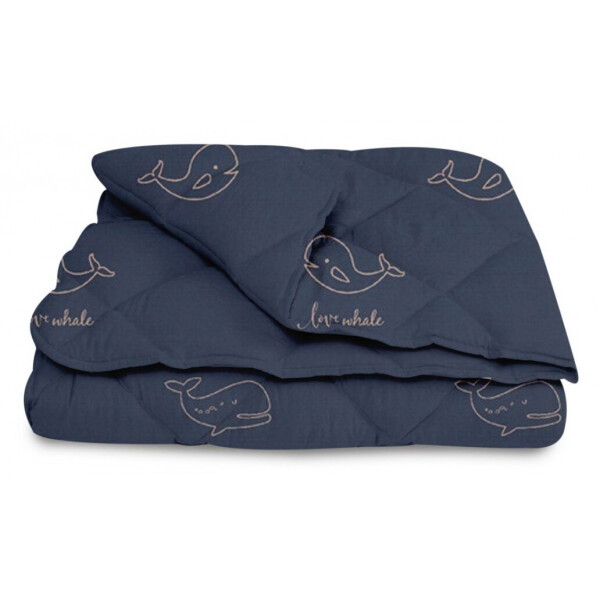 

Одеяло ТЕП. Balak Home Washed Cotton light с синими китами-200х210
