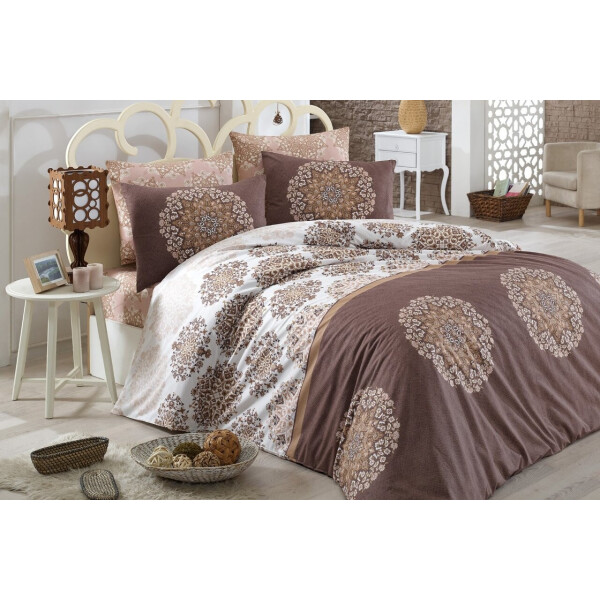 

Постельное белье Majoli. Oscar v5 Brown-Евро