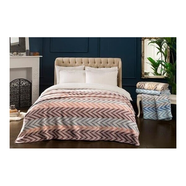 

Плед TAC. Cotton Battaniye Capri фиолетовый-200х220