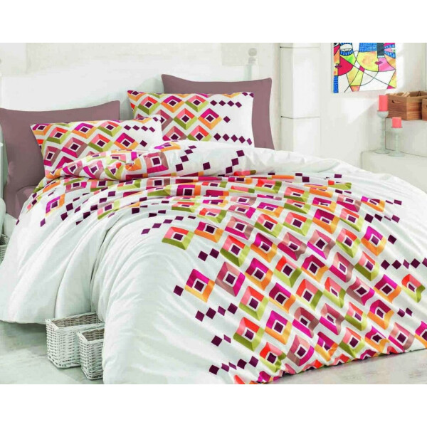 

Постельное белье Majoli. Serried Red-Евро