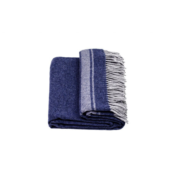 

Плед Wooltex. SAFALANO WOOL MIX синий-140х200