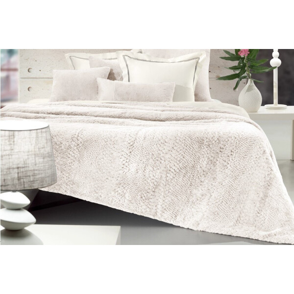 

Плед меховой Love you. lux крем-220х240