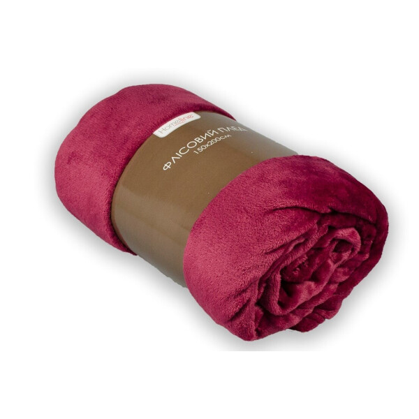 

Плед флисовый Home Line. Коралл бордовый-150х200