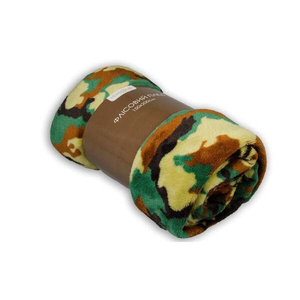 

Плед флисовый Home Line. Коралл камуфляж-150х200