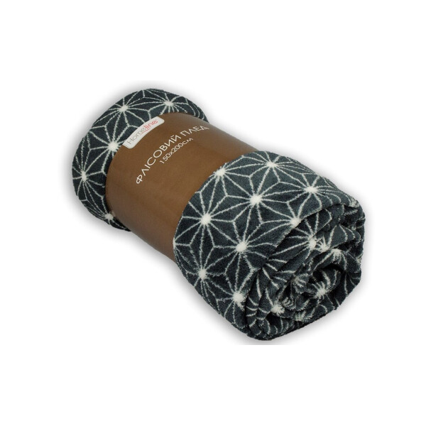 

Плед флисовый Home Line. Коралл Серая паутинка-150х200