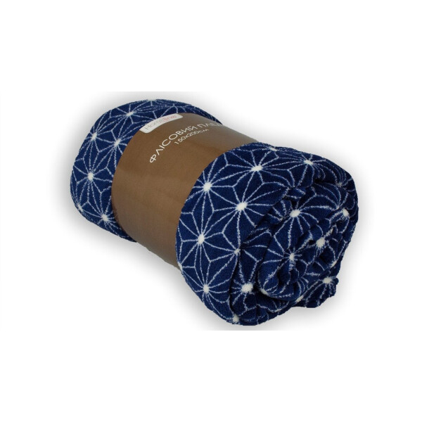 

Плед флисовый Home Line. Коралл Синяя паутинка-150х200