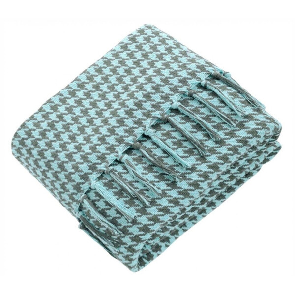 

Плед хлопковый Home Line. COZY ментоловый-200х230