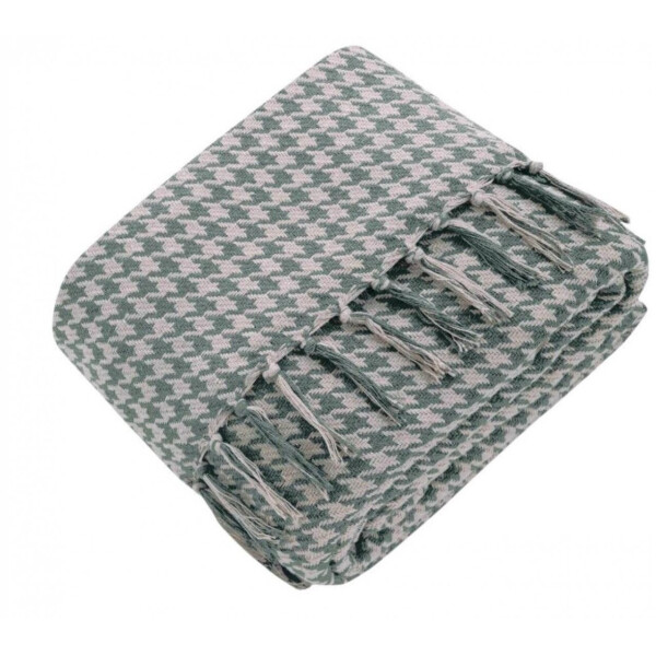 

Плед хлопковый Home Line. COZY оливковый-200х230