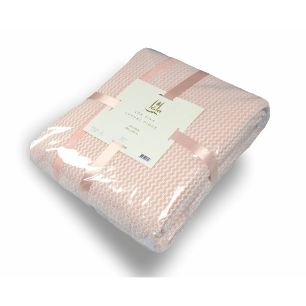 

Плед хлопковый Home Line. LUX PIKE розовый-200х230