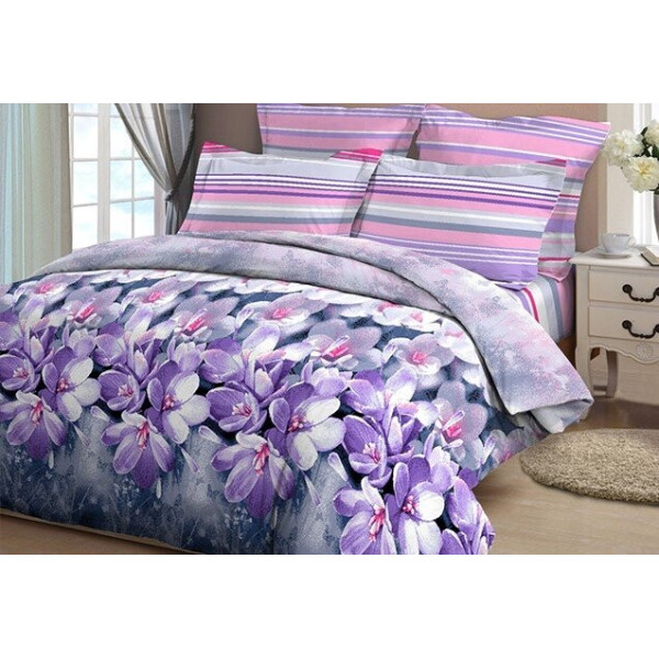 

Постельное белье Novita. Бязь Миледи 3D 4321/1 Утренние Росы-Полуторный