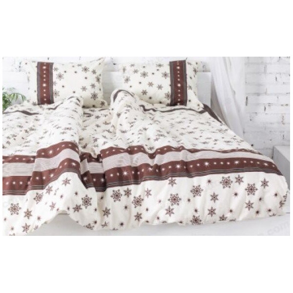 

Постельное белье Novita. Фланель 40-0996 Brown Ecotton-2,0-спальный