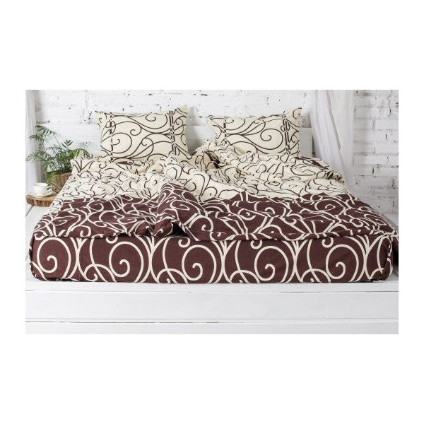 

Постельное белье Novita. Фланель 40-0998 Brown Ecotton-2,0-спальный