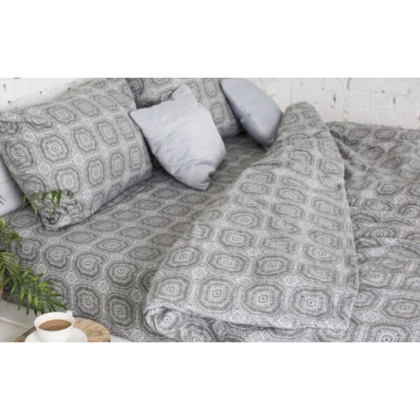 

Постельное белье Novita. Фланель 40-1044 Grey Ecotton-Евро
