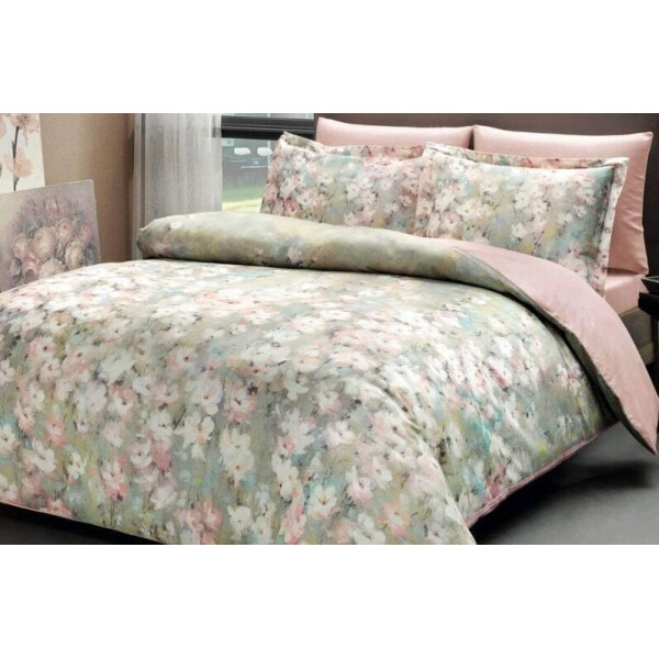 

Постельное белье TAC. Digital Satin Jamie V01 pudra-Евро
