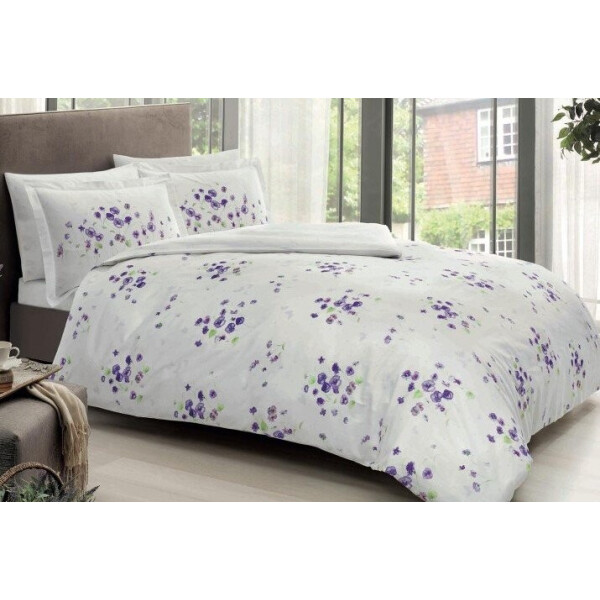 

Постельное белье TAC. Digital Satin Gileza lila v03-Евро
