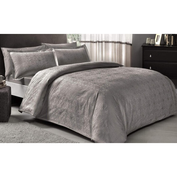 

Постельное белье TAC. Nodus Antracit Сатин-Жаккард-Евро