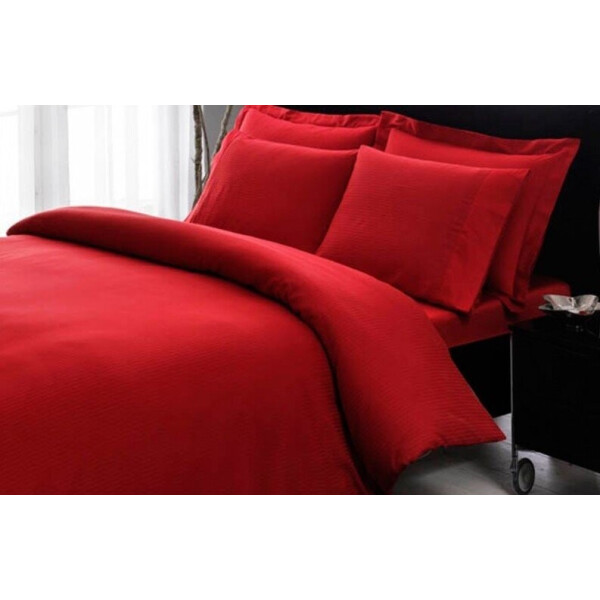 

Постельное белье Tac. Premium Basic Stripe kirmizi King Size-Евро