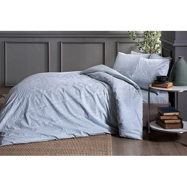 

Постельное белье TAC. Sateen Fabian mint v53 простынь на резинке-Полуторный