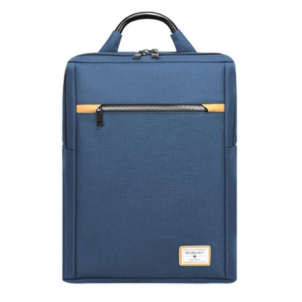 

Рюкзак городской GOLDEN WOLF GB00362-blue (Синий) для ноутбука до 15,6, с USB и тремя отделениями, 22л