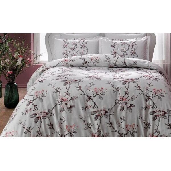 

Постельное белье TAC. Saten Lotte Pink-Евро