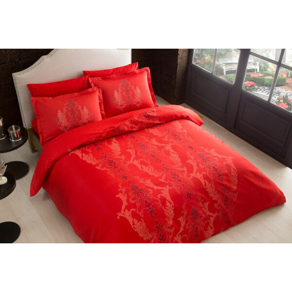 

Постельное белье TAC. Satin Deluxe Mauna red-Семейный