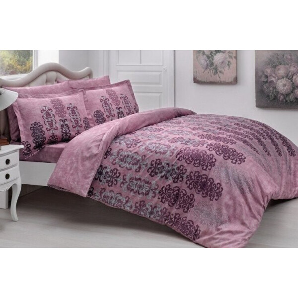 

Постельное белье TAC. Satin Deluxe Rauma bordo-Евро