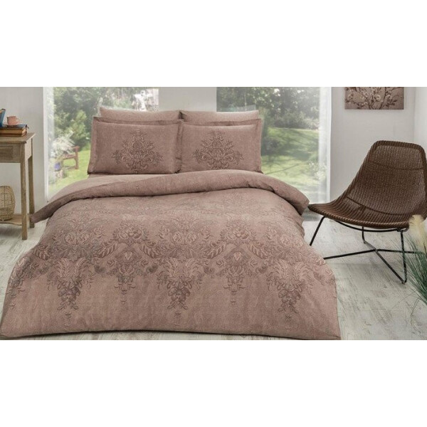 

Постельное белье TAC. Satin Deluxe Romanie kahve-Евро