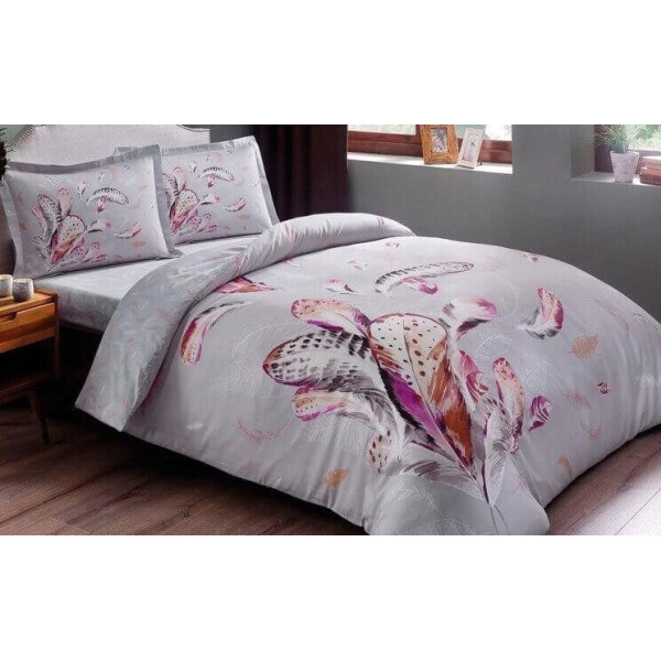 

Постельное белье TAC. Satin Ratna Grey (простынь на резинке)-1,5-спальный