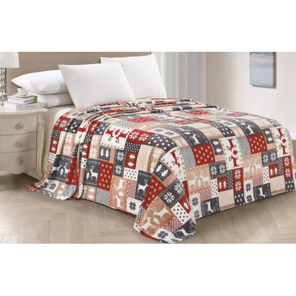 

Покрывало-плед Novita. Wellsoft FL-7412 Печворк-200х220