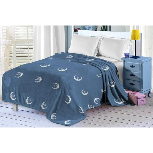 

Покрывало-плед Novita. Wellsoft 5265 синий-150х220