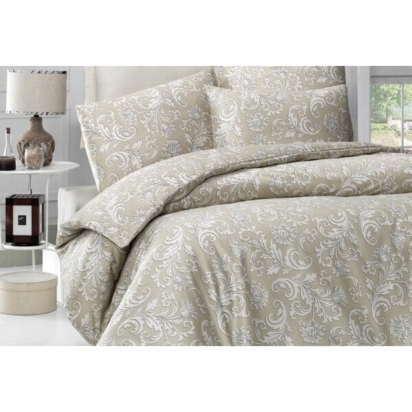 

Постельное белье Victoria. Sateen VERANO бежевое-Евро