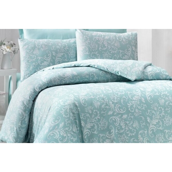 

Постельное белье Victoria. Sateen VERANO мятное-Евро