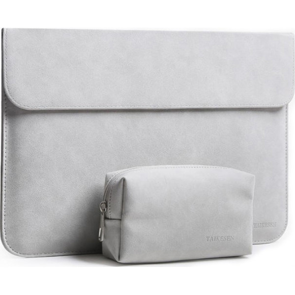 

Чехол-конверт из натуральной замши Taikesen для MacBook Pro 15.4 A1398 Light Grey (комплект 2в1) (UP9154)