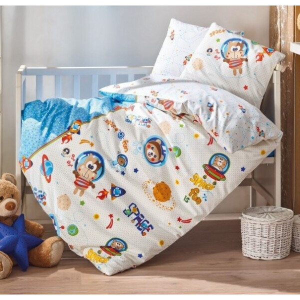 

Постельное белье в детскую кроватку Cotton Box. Uzay Oyunu Mavi-Детский в кроватку