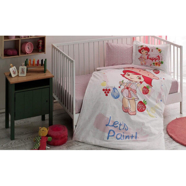 

Постельное белье в детскую кроватку TAC. Strawberry Shortcake Paint-Детский в кроватку