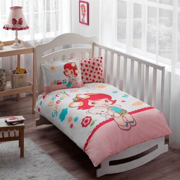 

Постельное белье в детскую кроватку TAC. Strawberry SHORTCAKE SLEEPY BABY