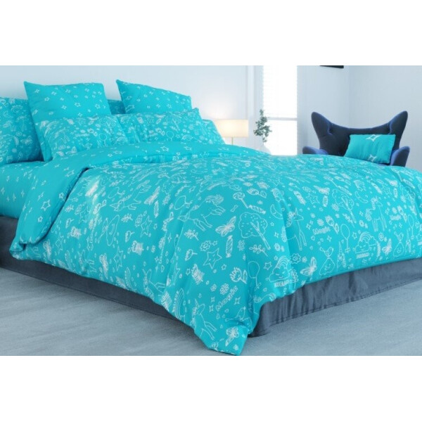 

Постельное белье ТЕП. 300 UNIKORN BLUE-Евро