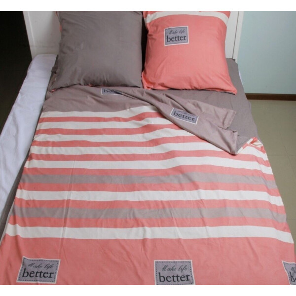 

Постельное белье ТЕП. Washed Cotton light Кофейная полоска-Евро