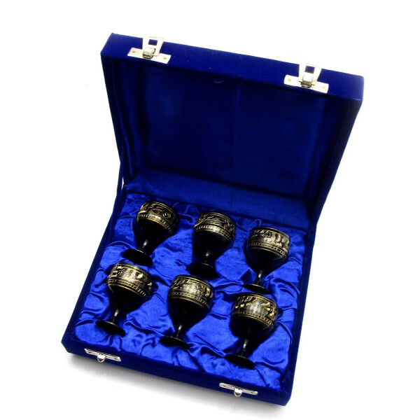 

Рюмки Бронзовые Черные (Н-Р 6 Шт/30Мл.) (H-6) (17Х19,5Х5,5 См) 27831