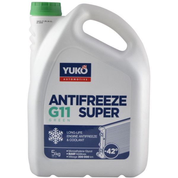 

Антифриз YUKO-40 Super G11 зеленый 5л
