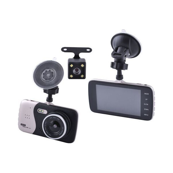 

Видеорегистратор AKLINE DVR X 600 с двумя камерами 1080P Full HD металл Черный (KD-5477S686)