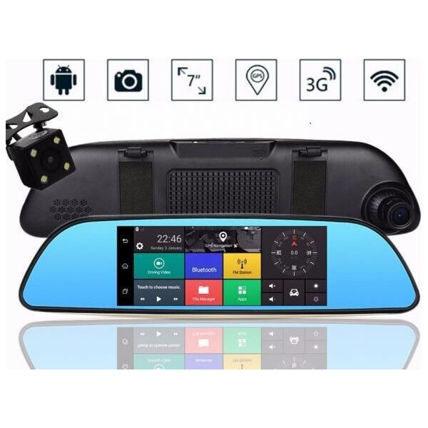 

Видеорегистратор зеркало K35 ANDROID 6.1 3G (LCD 7", GPS)