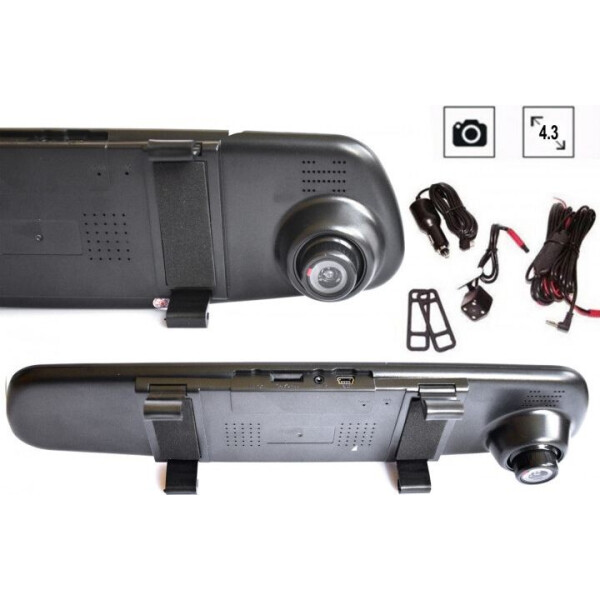 

Видеорегистратор зеркало DVR 138 Plus + Камера Заднего Вида 4.3" LCD