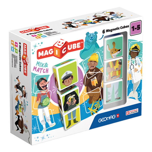 

Кубик Geomag MAGICUBE Mix and Matсh 6 cubes, Магнитные кубики Микс 6 кубов 123MC